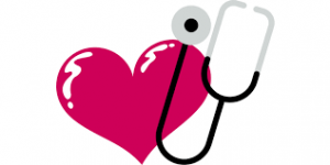 Hjerte og stetoskop